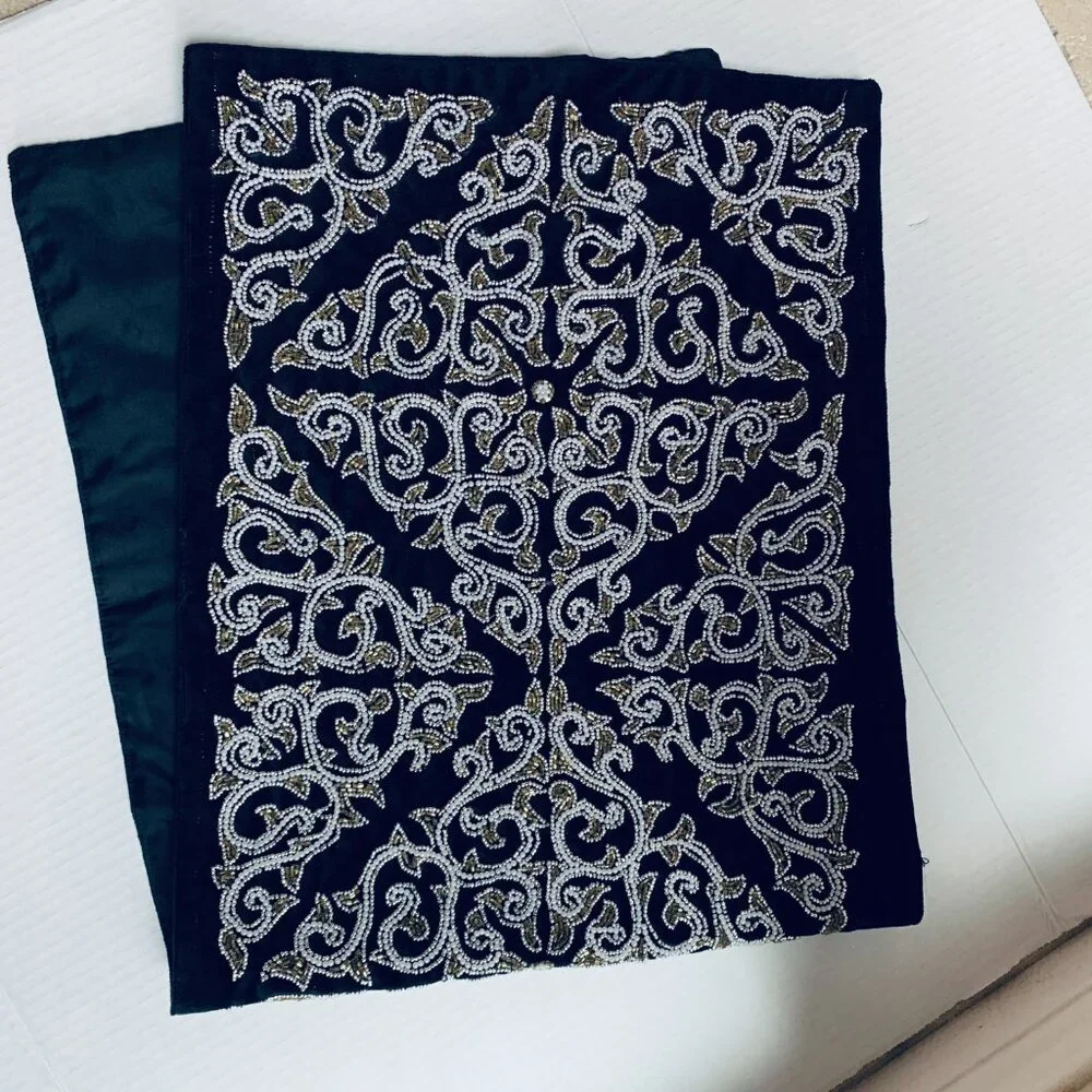 N/A beaded velvet